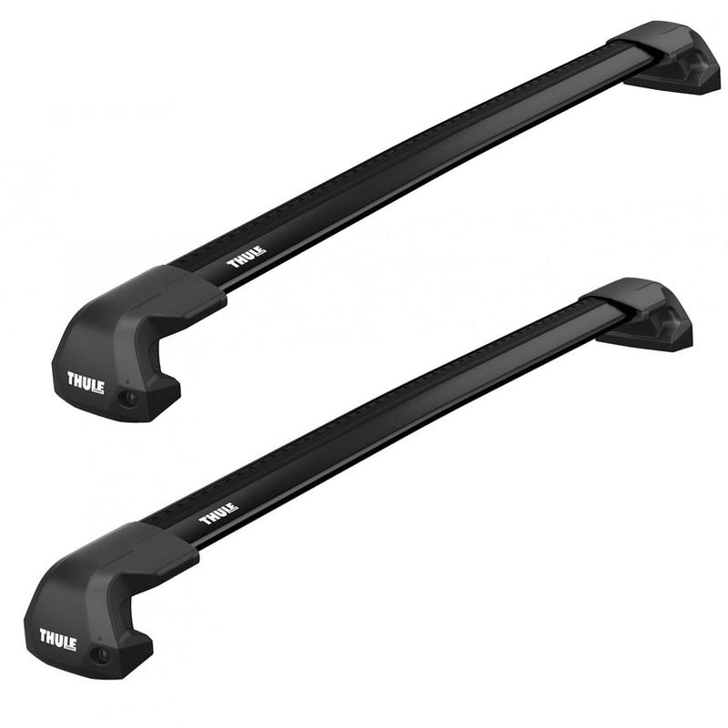 Thule WingBar Edge Roof Bars Black fits Audi Q7 2017- SUV 5-dr with flush rails and fixpoint foot